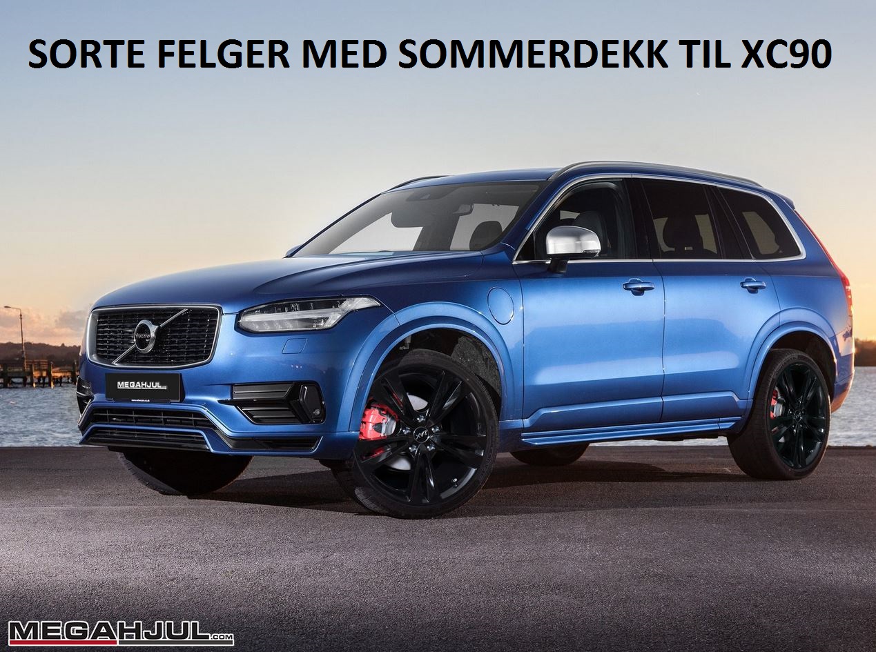 sorte-felger-med-sommerdekk-til-volvo-xc90